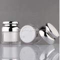 LOW MOQ plastique blanc cosmétique sérum airless lotion pompe bouteille 30 ml 40 ml 50 ml